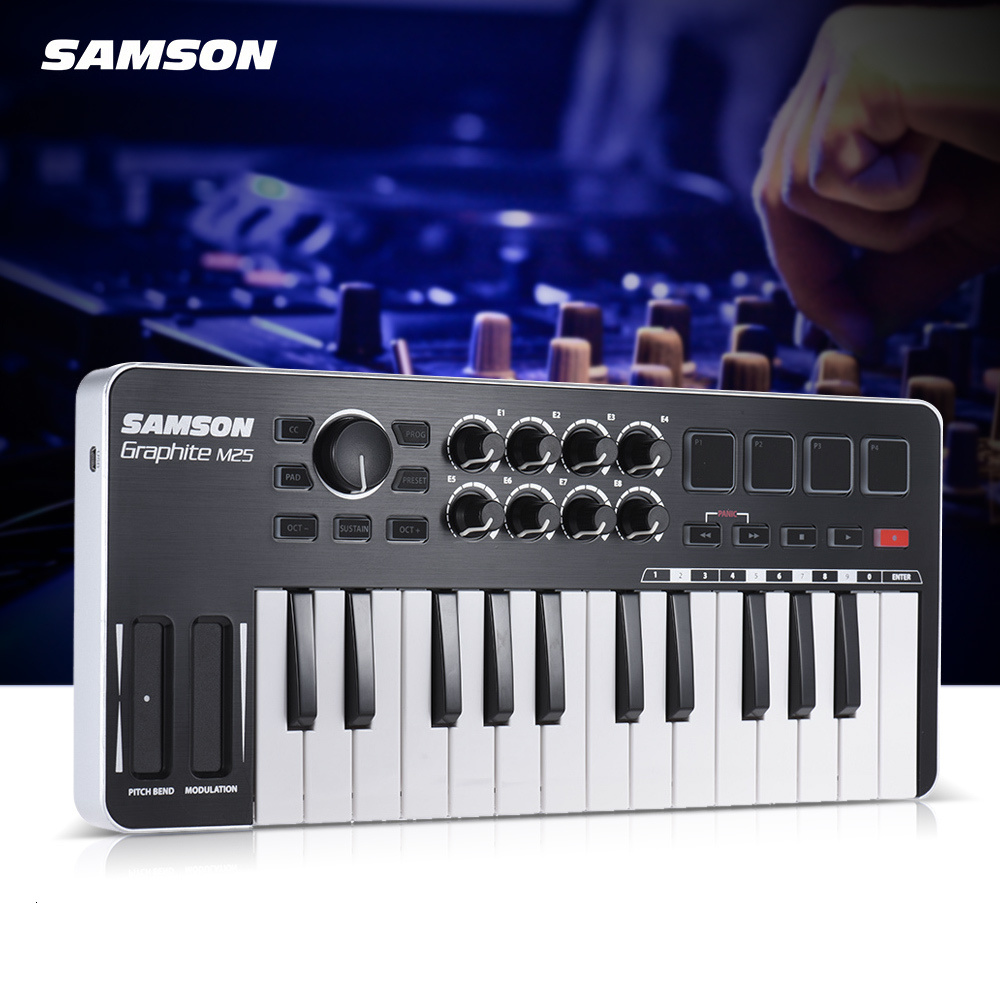 Samson Graphite M25 Mini USB MIDI Controller