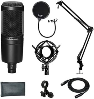Audio-Technica AT2020 Condenser Microphone & Shock